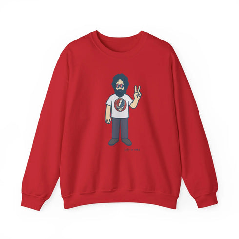 Grateful Dead - Peace Lovin' Jerry | Life is dead. Crewneck Sweatshirt - StealieShop